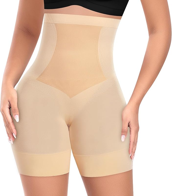 Womens Shapewear Shorts Tummy Control Body Shaper Thigh Slimmer Slip Shorts for Under Dress Shapewear Underwear
